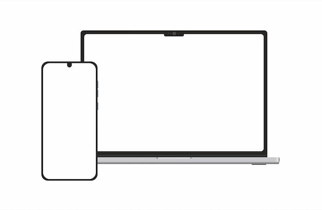 Laptop and smartphone mockup