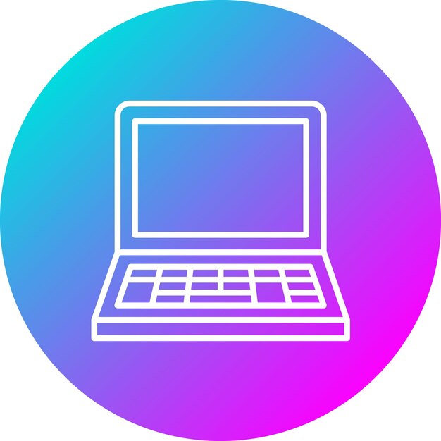 Laptop vector icon Can be used for Technology iconset