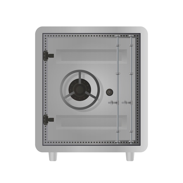 Large metal safe. Armored safe. Isolated. 