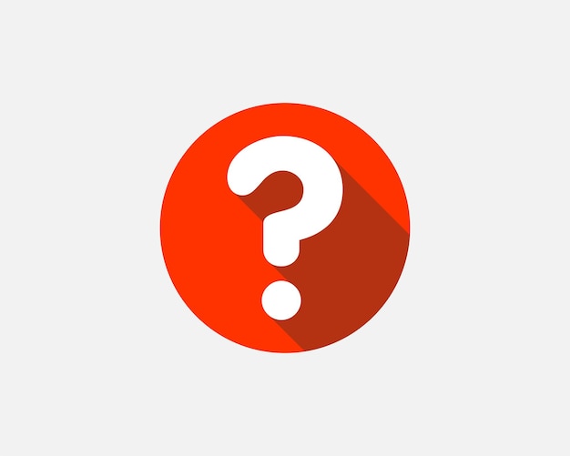 Large question mark. Searching for answer. Vector illustration.