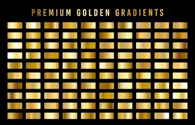 A large set of gold gradients