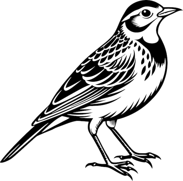 Vector lark bird