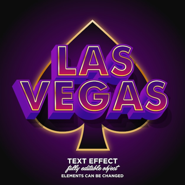 Vector las vegas sticker text style