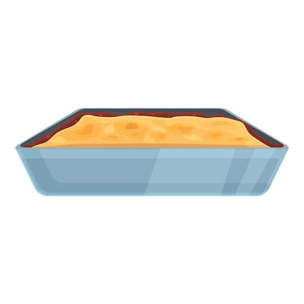 Lasagna pot icon cartoon vector Lasagne meat food Dry italian dish