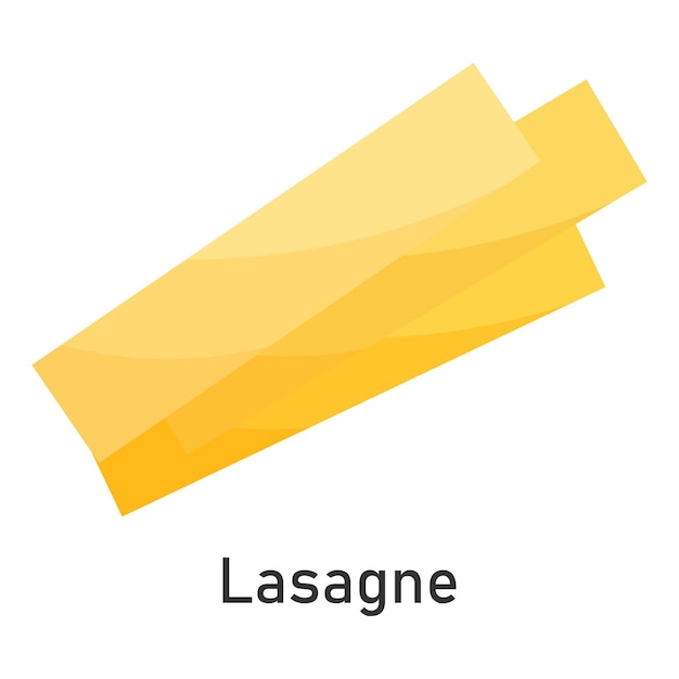 Lasagne pasta Restaurant pasta For menu design packaging Vector illustration