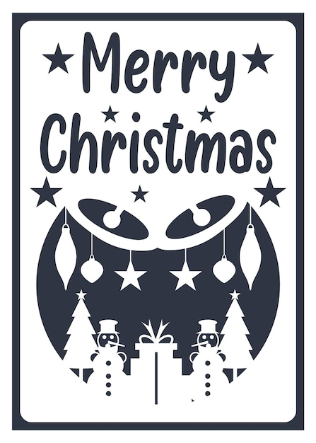 Laser Cut Christmas card design.