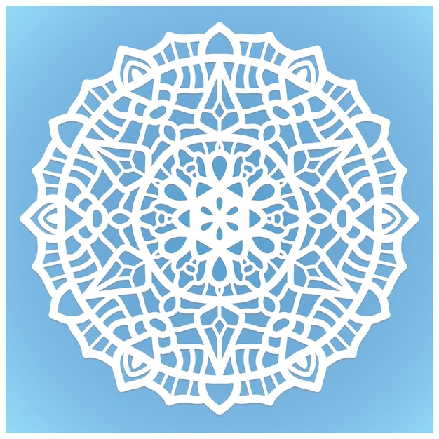 laser cut Mandala pattern.