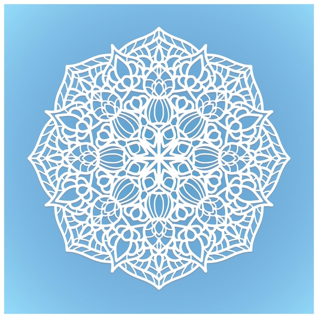 laser cut Mandala pattern.