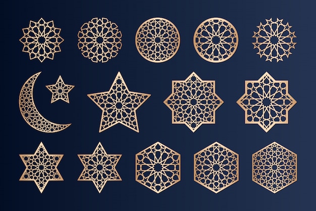 Laser cutting elements with islamic   pattern.