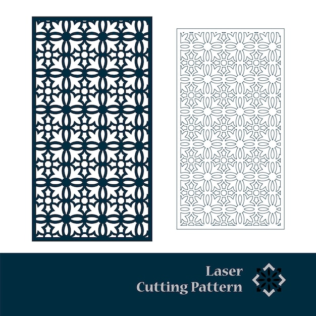 Vector laser cutting pattern design