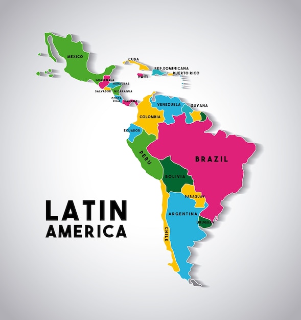 latin america map