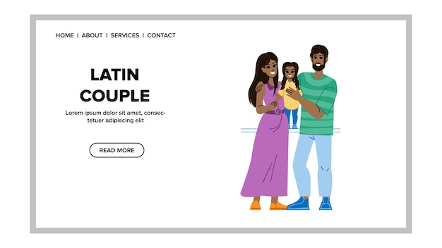 Latin couple vector