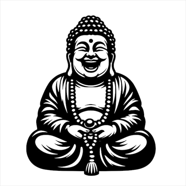 Laughing Buddha SVG