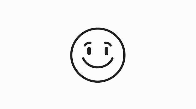 Vector laughing emotion concept line icon