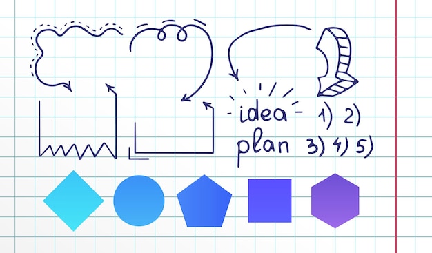 Launching idea infographic chart design element set