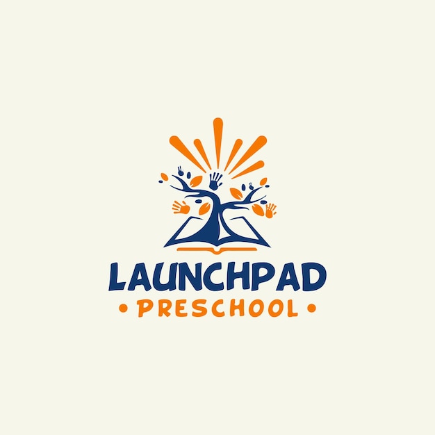 launchpad school logo and kids