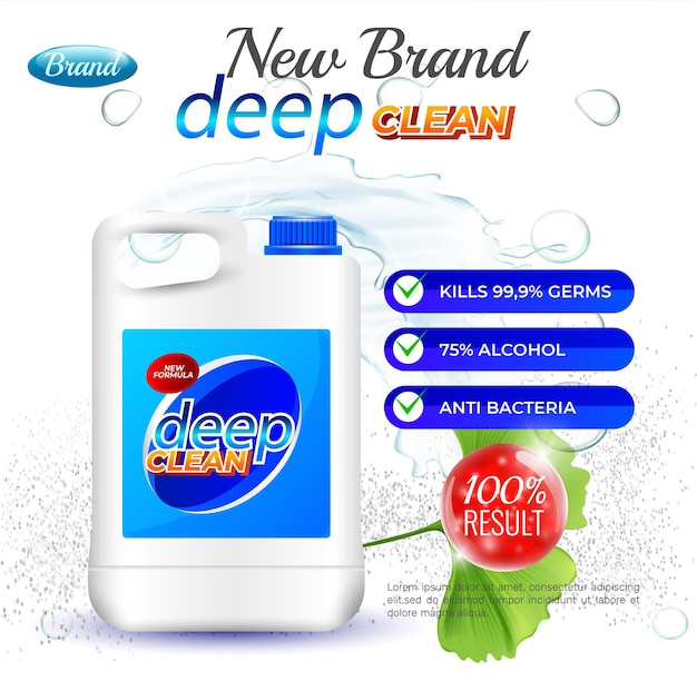 Laundry detergent label design for you brand