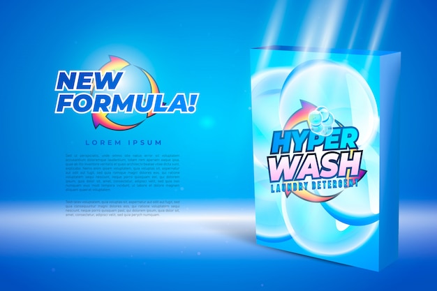 laundry detergent packaging design.