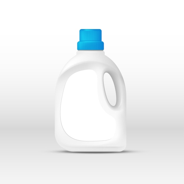 Vector laundry detergent plastic bottle