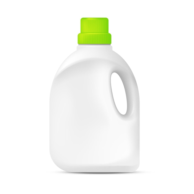 Vector laundry detergent plastic bottle