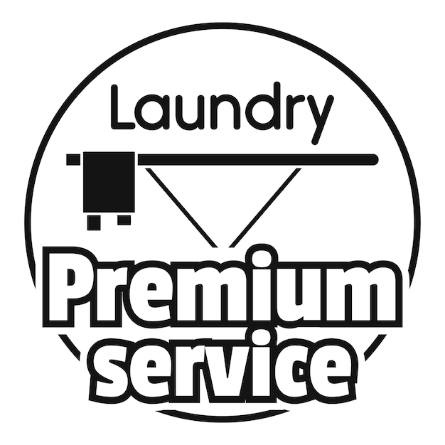 Laundry service room logo Simple illustration of laundry service room vector logo for web design isolated on white background