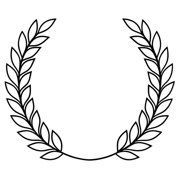 Vector laurel wreath vector illustration