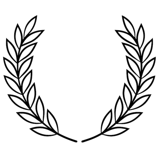 Vector laurel wreath vector illustration