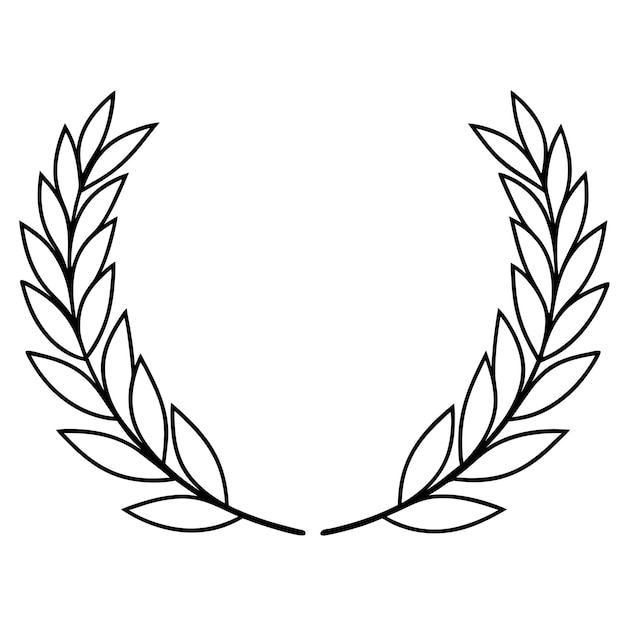 Vector laurel wreath vector illustration