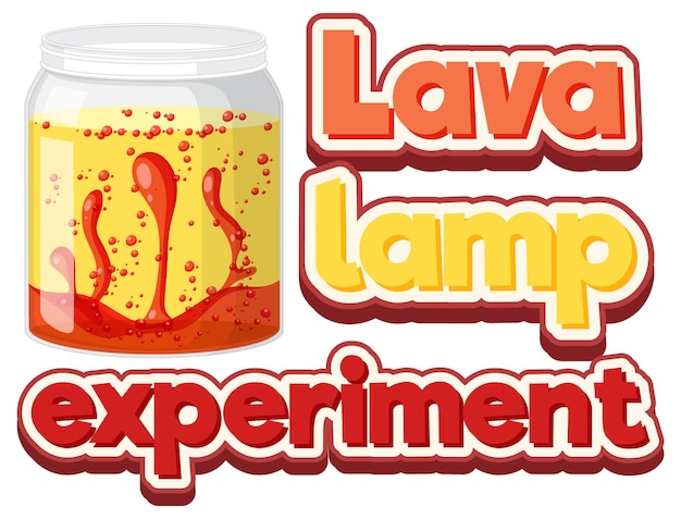 Lava lamp science experiment