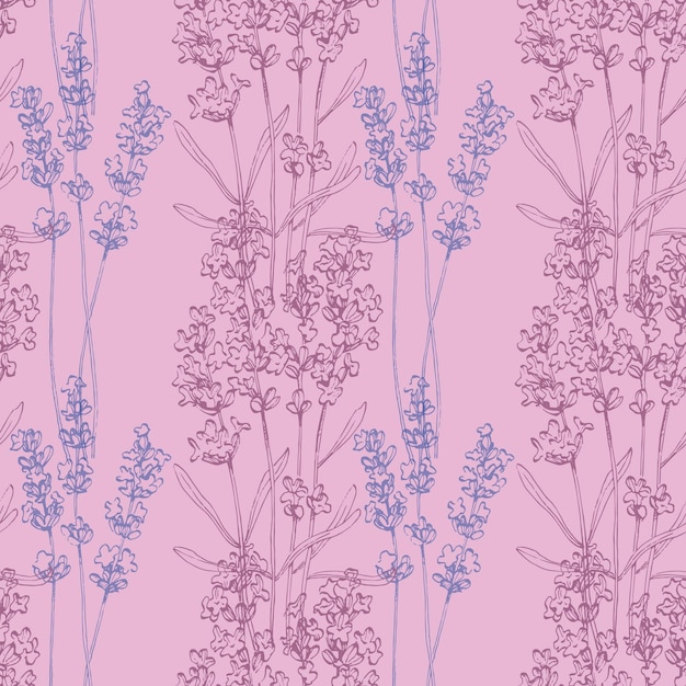 Lavender flower pattern