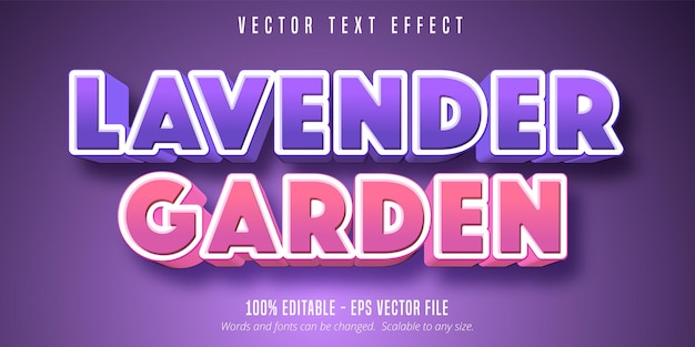 lavender garden text effect font style