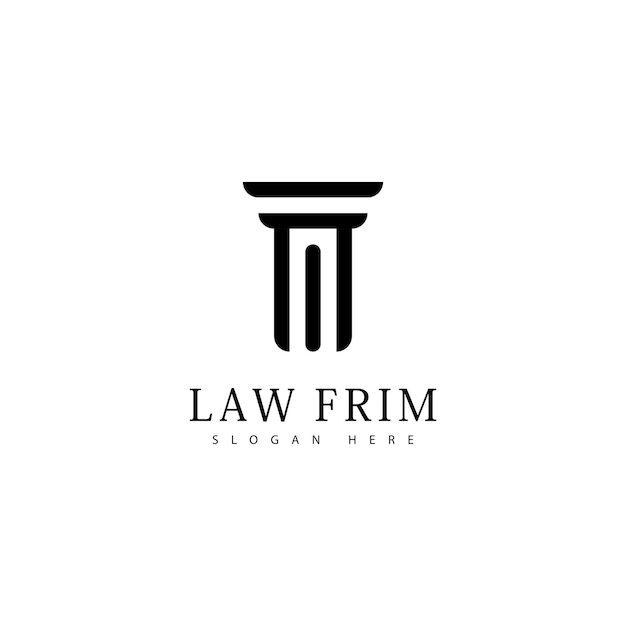 Law firm design logo icon template