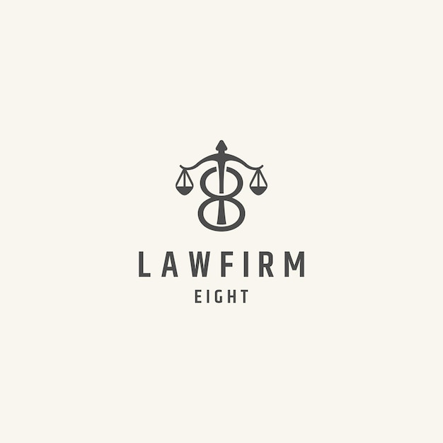 Law firm of eight logo design