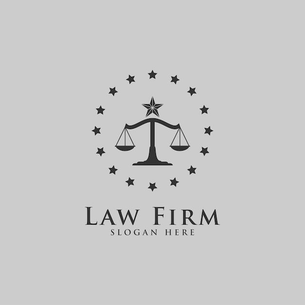 Law Firm, Lawyer services, Luxury vintage crest logo