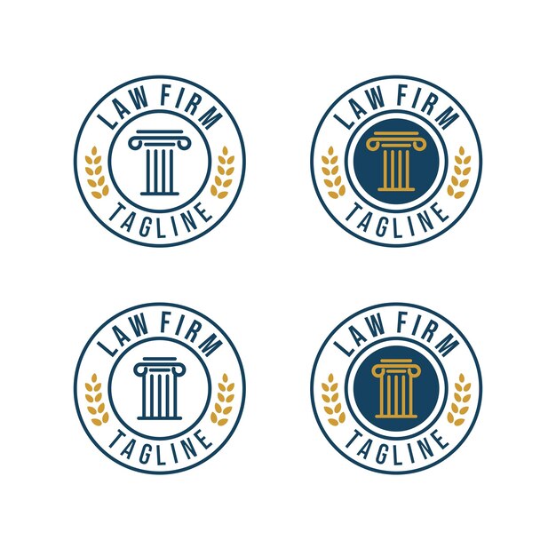 Law firm logo set