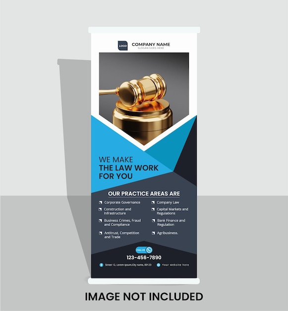 Law firm roll up banner design