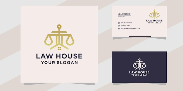 Law house logo template