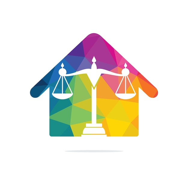 Law House Vector Logo Design