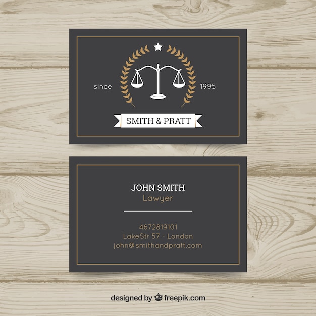 Law and justice business card templateq