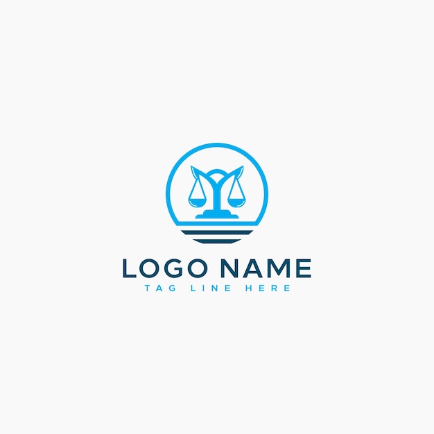 Law logotype elements vector template