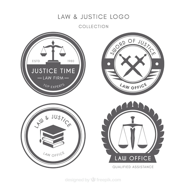 Law logotype  set