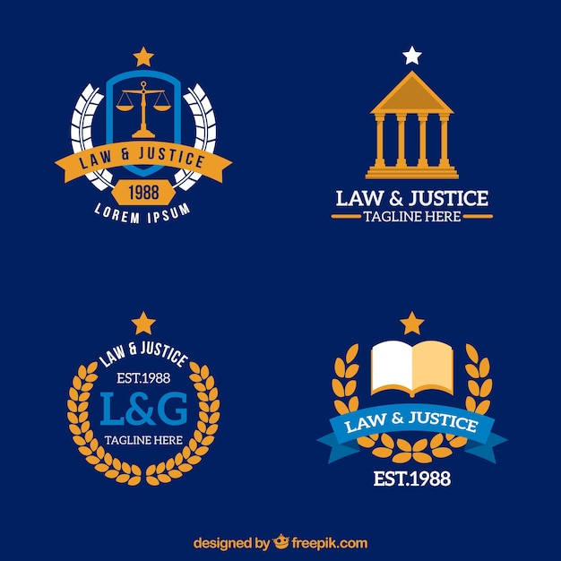 Law logotype  set