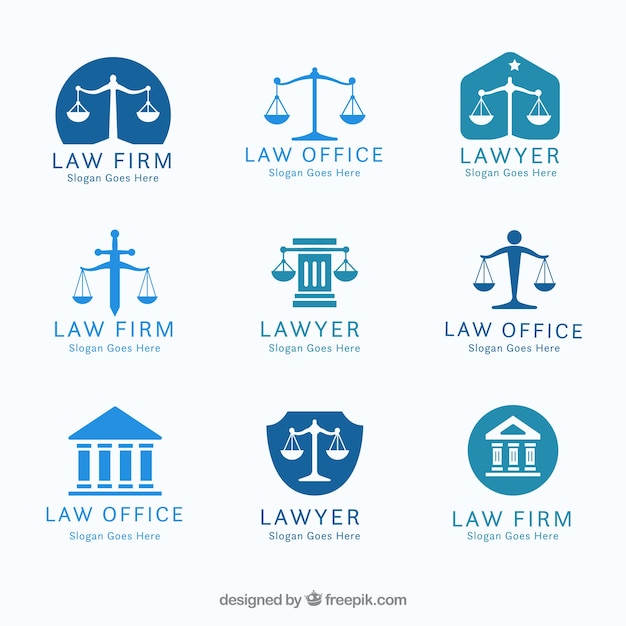 Law logotype  set