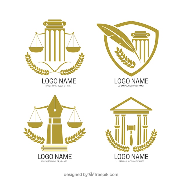 Law logotype  set