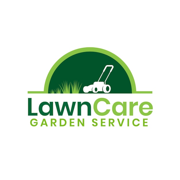 Lawn Care Service Logo Design, Lawn mower logo.