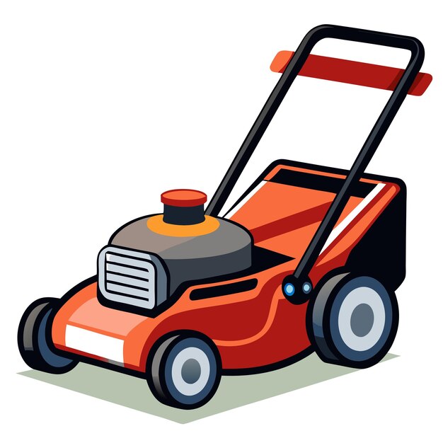 Vector lawn mower clipart vector art and illustration