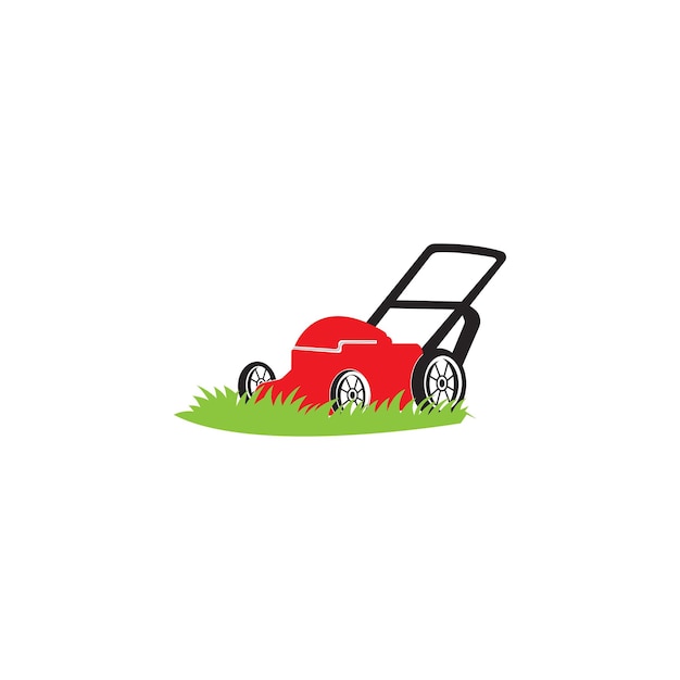 Vector lawn mower icon