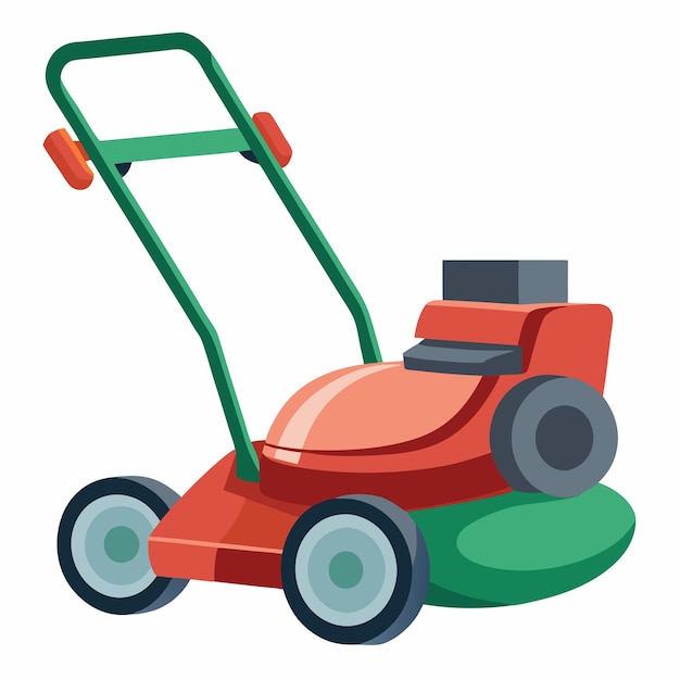 Lawn Mower Vector Design Ideal for Gardening and Landscaping Projects