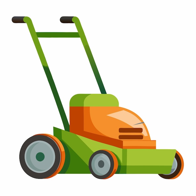 Vector lawn mower vector design ideal for gardening and landscaping projects