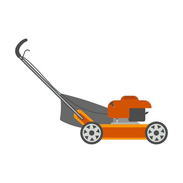 Lawn mower vector illustration Mower Isolated On White Background